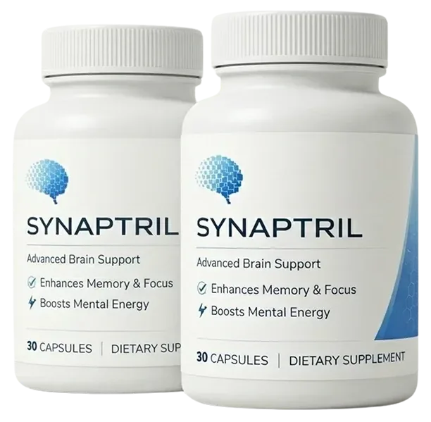 2 white Synaptril bottles, 30 capsules each
