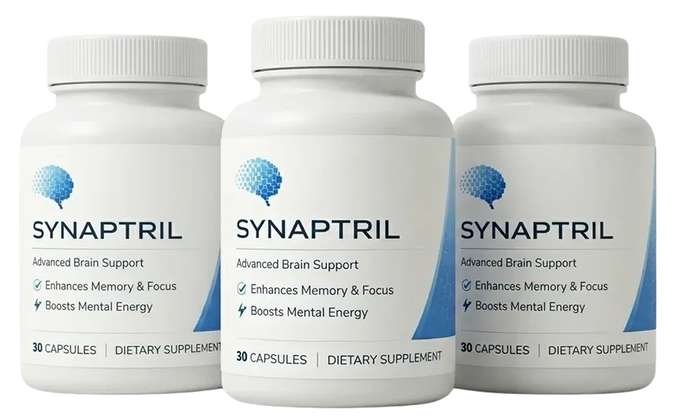 3 white Synaptril bottles, 30 capsules each